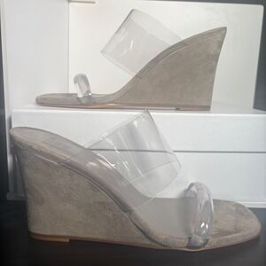 Maryam Nassir Zadeh Olympia Ash Wedge Sandals EU 39.5